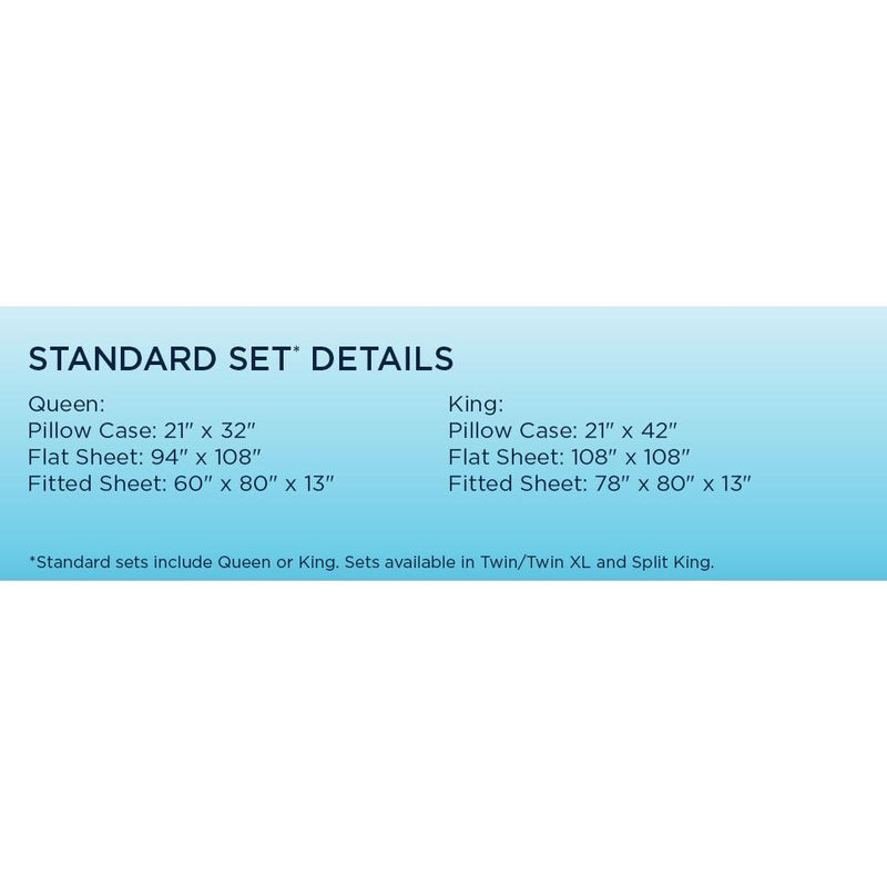  Tempur-Pedic Tempur-Pedic Breeze Pillowcase Set - Sleepy Blue (Queen) IMAGE 19
