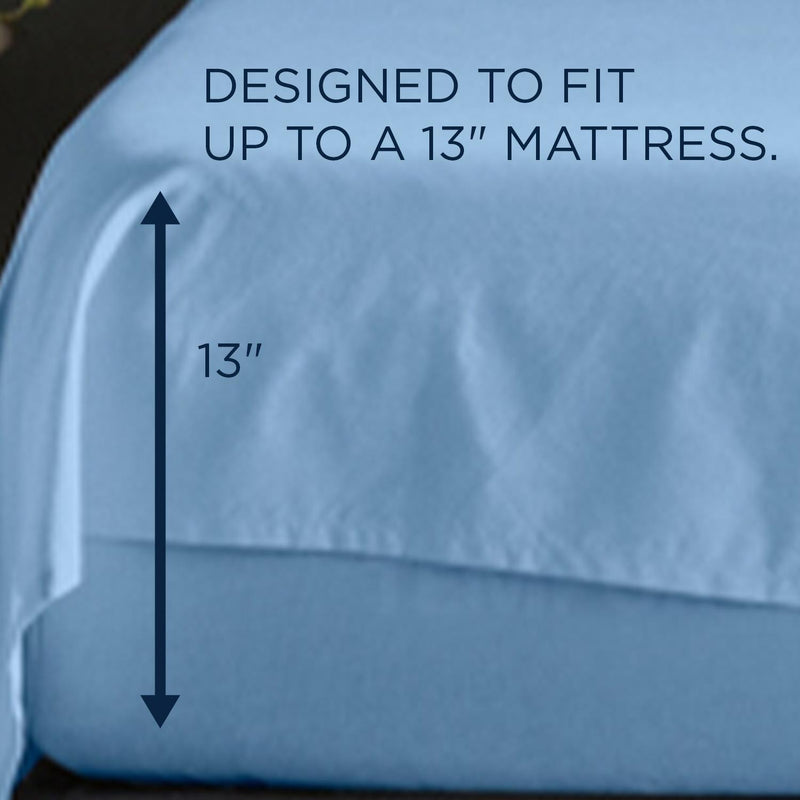  Tempur-Pedic TEMPUR ProAir Sheet Set Blue Azure (Split California King) IMAGE 3