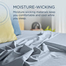  Tempur-Pedic TEMPUR ProAir Sheet Set Sleepy Blue (Split California King) IMAGE 7