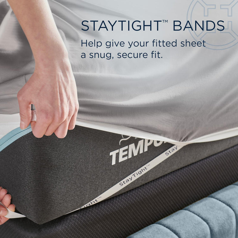  Tempur-Pedic TEMPUR Rayon from Bamboo Sheet Set Cool Gray (Twin) IMAGE 9