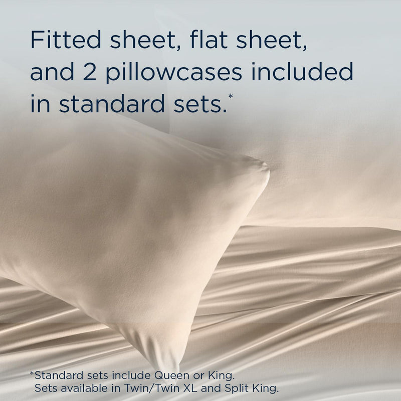  Tempur-Pedic TEMPUR Rayon from Bamboo Sheet Set Sandstone (Twin XL) IMAGE 11