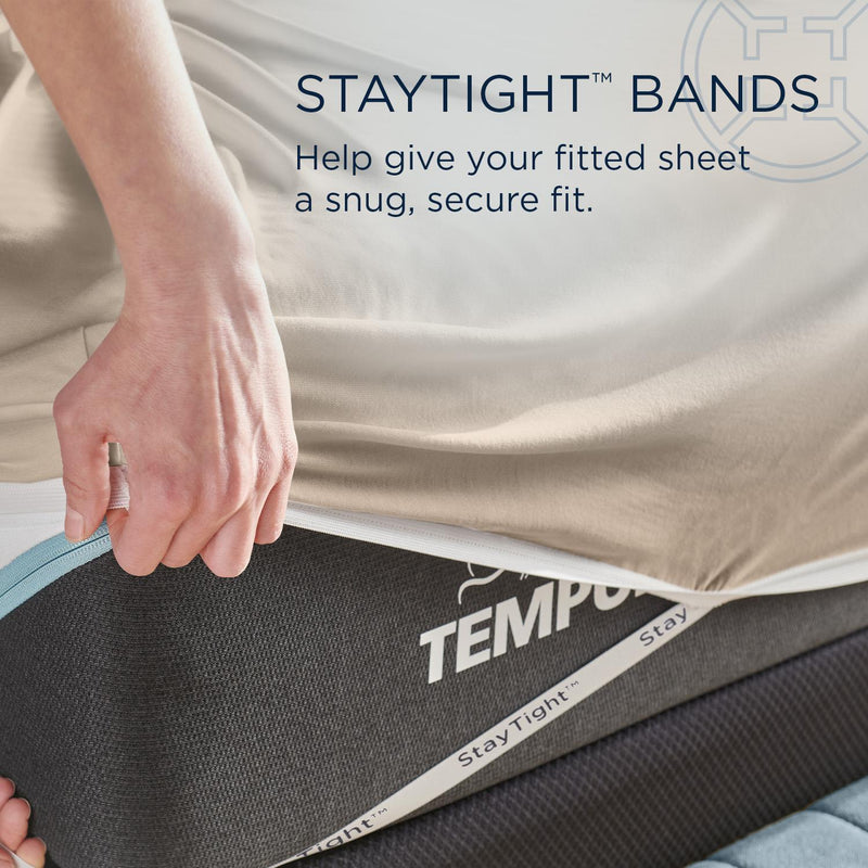  Tempur-Pedic TEMPUR Rayon from Bamboo Sheet Set Sandstone (Twin XL) IMAGE 9