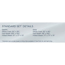  Tempur-Pedic TEMPUR Rayon from Bamboo Sheet Set Sleepy Blue (Full) IMAGE 19