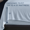  Tempur-Pedic TEMPUR Rayon from Bamboo Sheet Set Sleepy Blue (Full) IMAGE 3