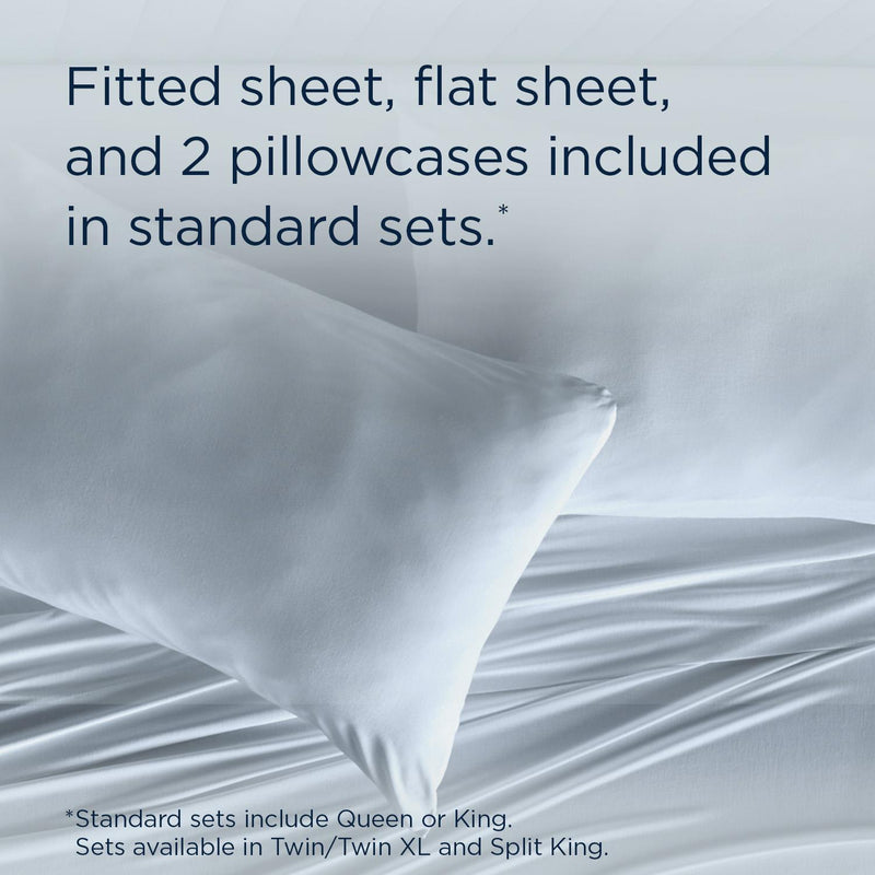  Tempur-Pedic TEMPUR Rayon from Bamboo Sheet Set Sleepy Blue (Twin XL) IMAGE 11
