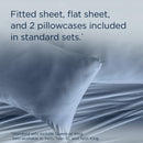  Tempur-Pedic TEMPUR Rayon from Bamboo Sheet Set Vintage Indigo (Split King) IMAGE 11