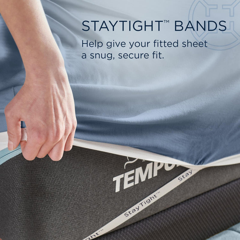  Tempur-Pedic TEMPUR Rayon from Bamboo Sheet Set Vintage Indigo (Queen) IMAGE 9