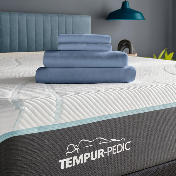  Tempur-Pedic TEMPUR Rayon from Bamboo Sheet Set Vintage Indigo (Full) IMAGE 1