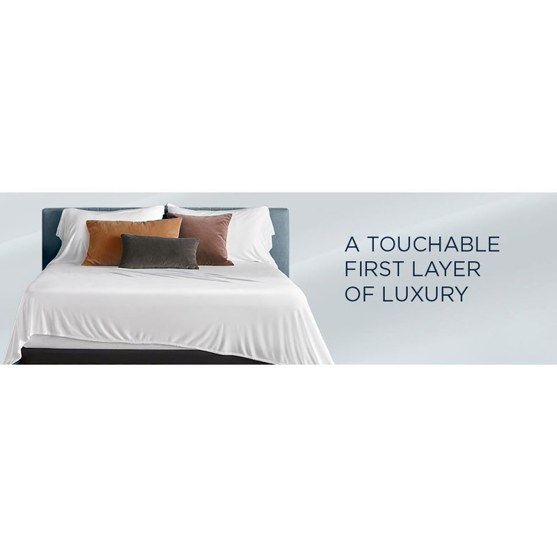  Tempur-Pedic TEMPUR Rayon from Bamboo Sheet Set Vintage Indigo (Twin XL) IMAGE 20
