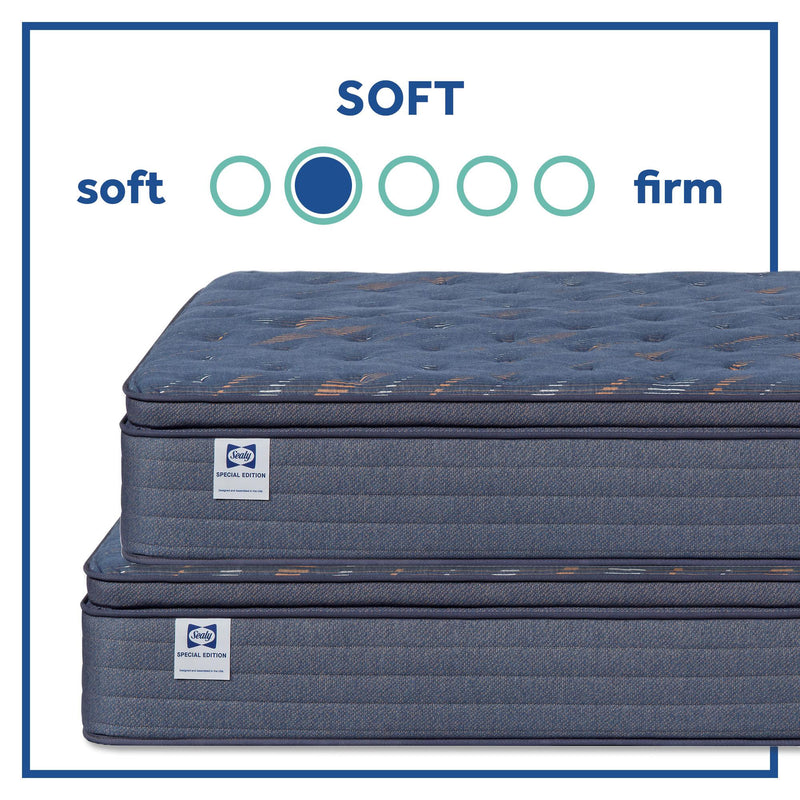  Sealy Warner Euro Pillow Top Soft Mattress (Twin XL) IMAGE 2